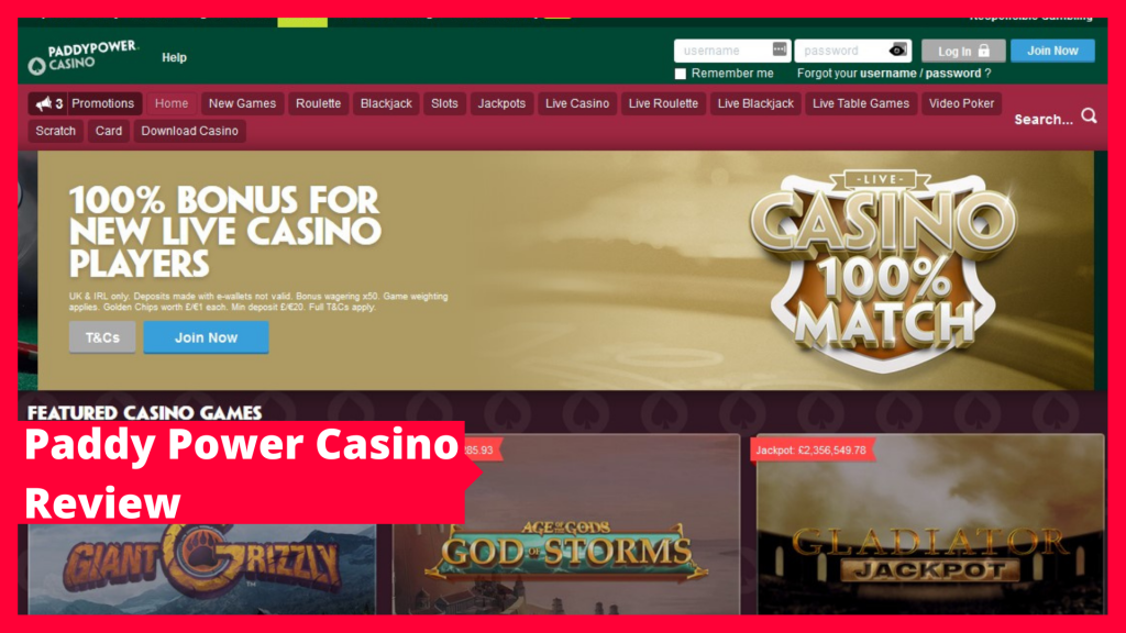 Paddy Power casino review