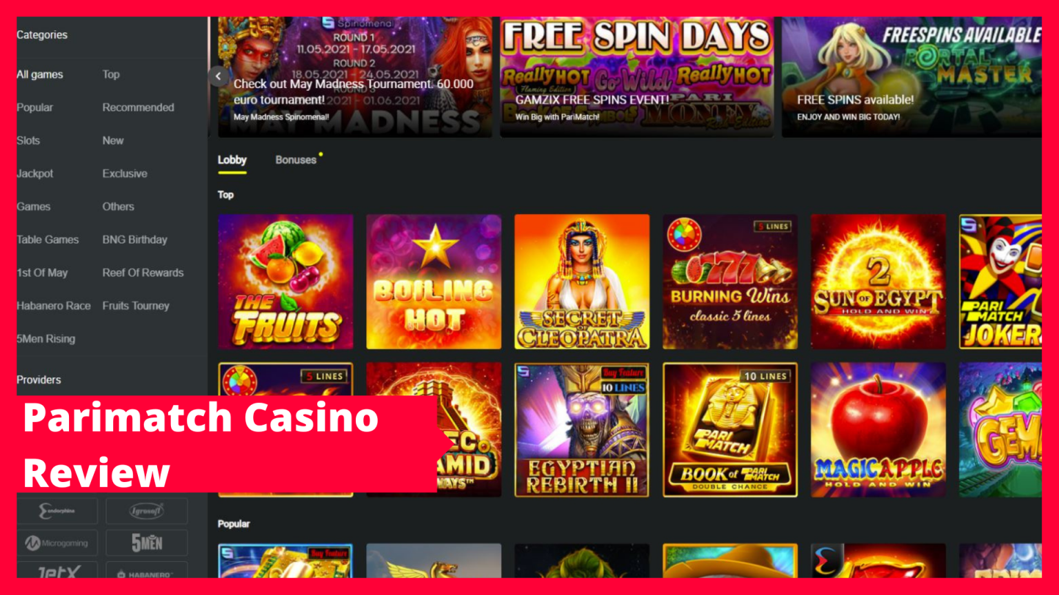 Parimatch Casino India review 2022