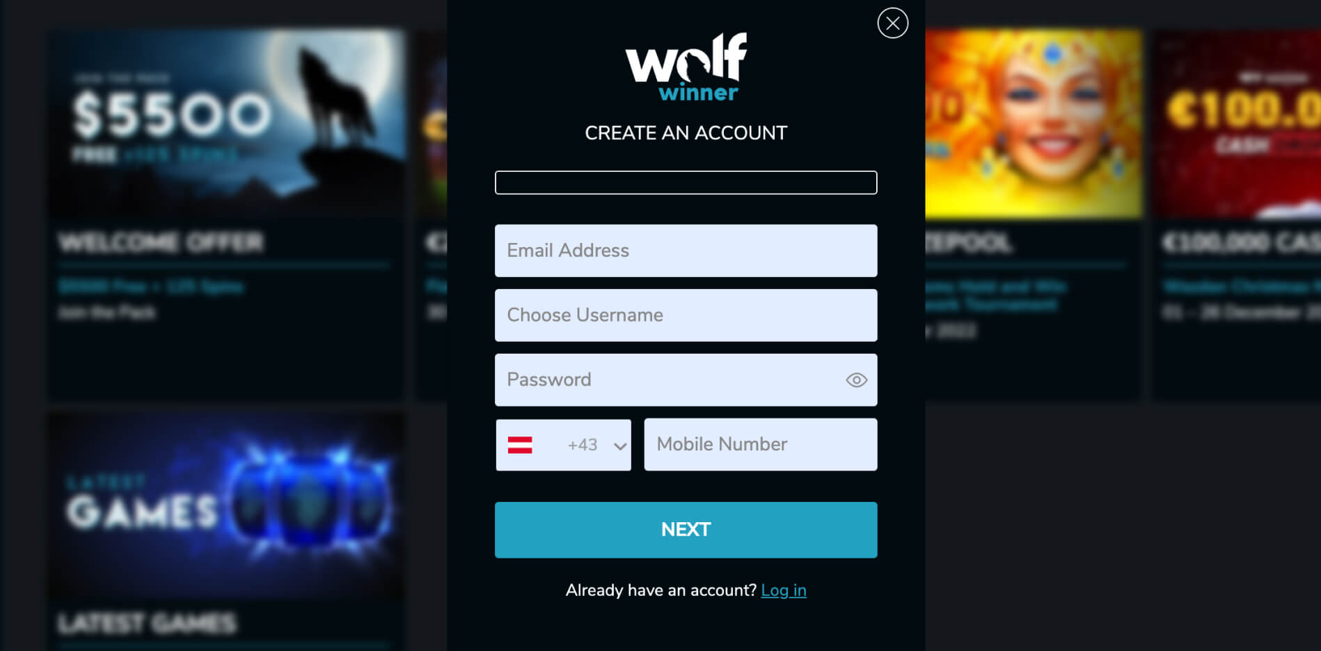 exclusive Wolf Casino high roller bonus in Bulgaria